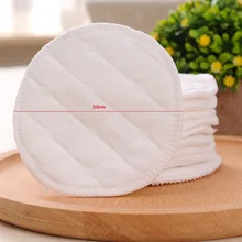 6 stücke Weiche Baumwolle Baby Pflege Pad Waschbar Fütterung Brust Pad Saugfähigen Reusable Pflege Anti-überlauf Postpartale Pflege 12 stücke