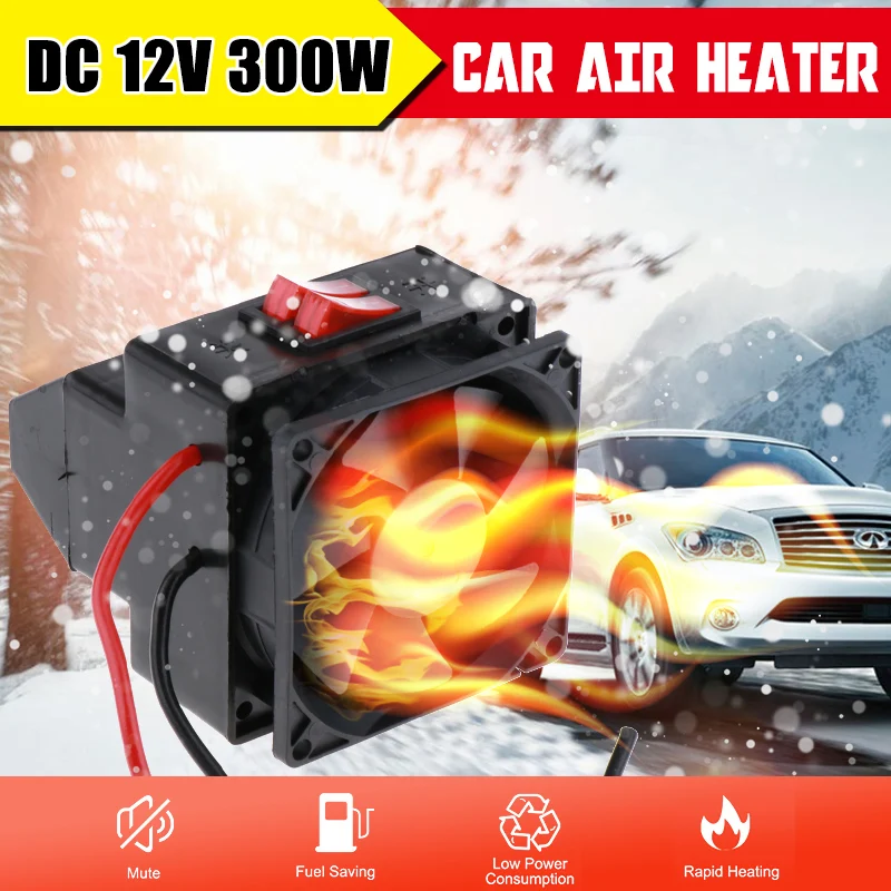 12V 300W Car Heater Vehicle Heating Parking Hot Fan Windscreen Demister Defroster For Auto RV Trailer Truck Boat | Автомобили и