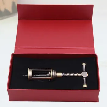 

1 Set Practical Wine Bottle Opener Zinc Alloy Wine Opener Air Pressure Bottle Opener Household Gadget with Container for Bar Res