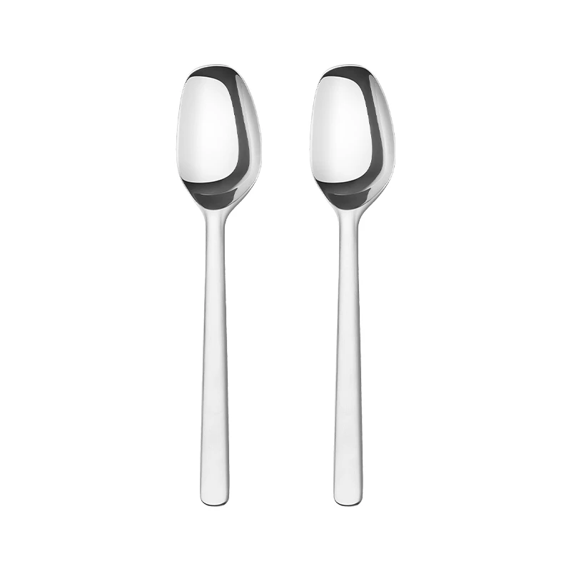 2 spoons Xiaomi MIJIA, посуда Zwilling. Кухонные принадлежности, шедевр, нож/вилка/ложка. Американские/немецкие награды, Seiko полировка - Цвет: 2 spoons