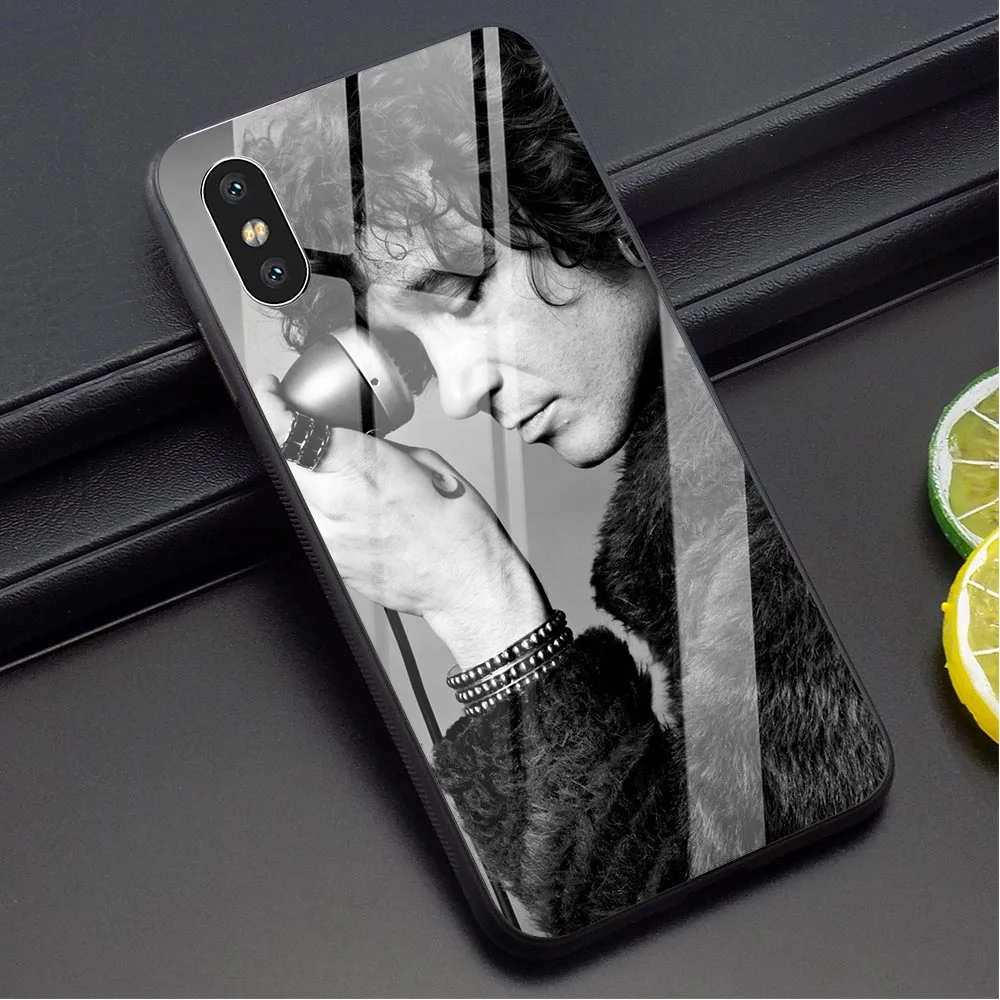 

Slim Bunbury Rock Singer Tempered Glass Phone Cover for iPhone 6S Plus Case 8 XR X 7 6 5 5S SE Xs Max Soft