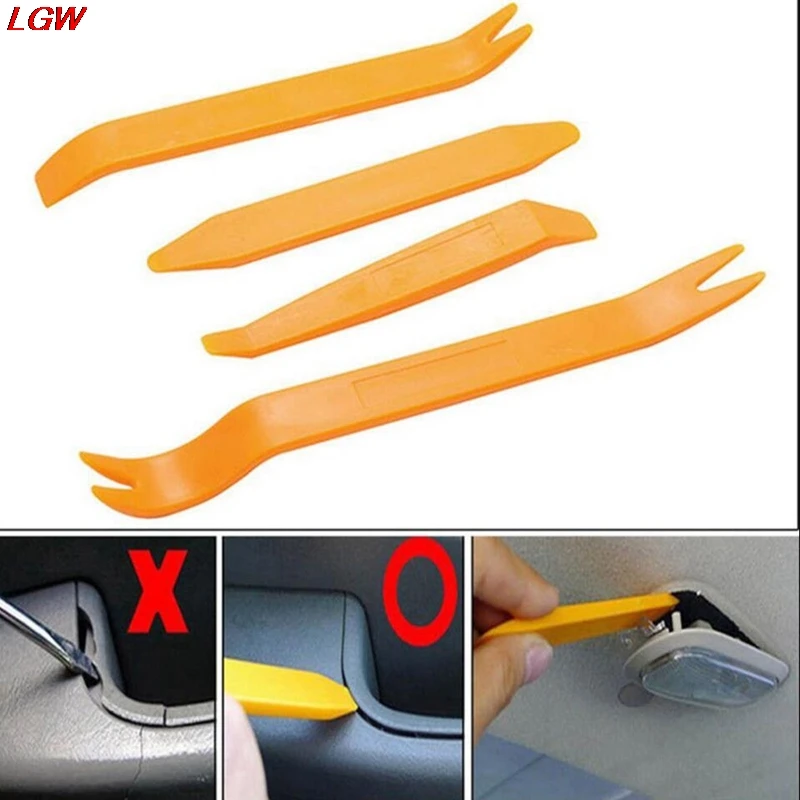 

4/12pcs Plastic Car Door Clip Panel Trim Dash Radio Audio Removal Pry Kit