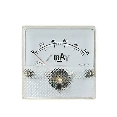

DC 0-100mA Current Panel Meter Class 2.5 Amperemeter
