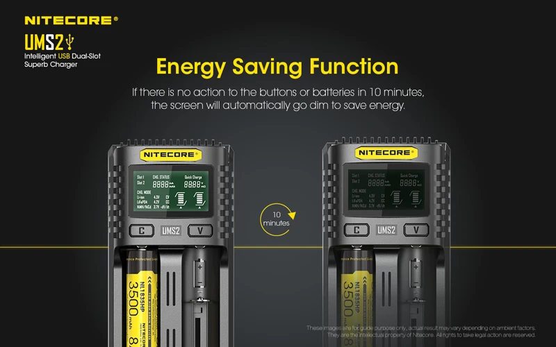 NITECORE UMS2 Dual-slot Superb Intelligent USB Charger (20)