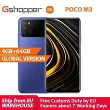 Xiaomi POCO M3 4GB 64GB 4gbb WCDMA/LTE/GSM Adaptive Fast Charge Octa Core Side-Mounted