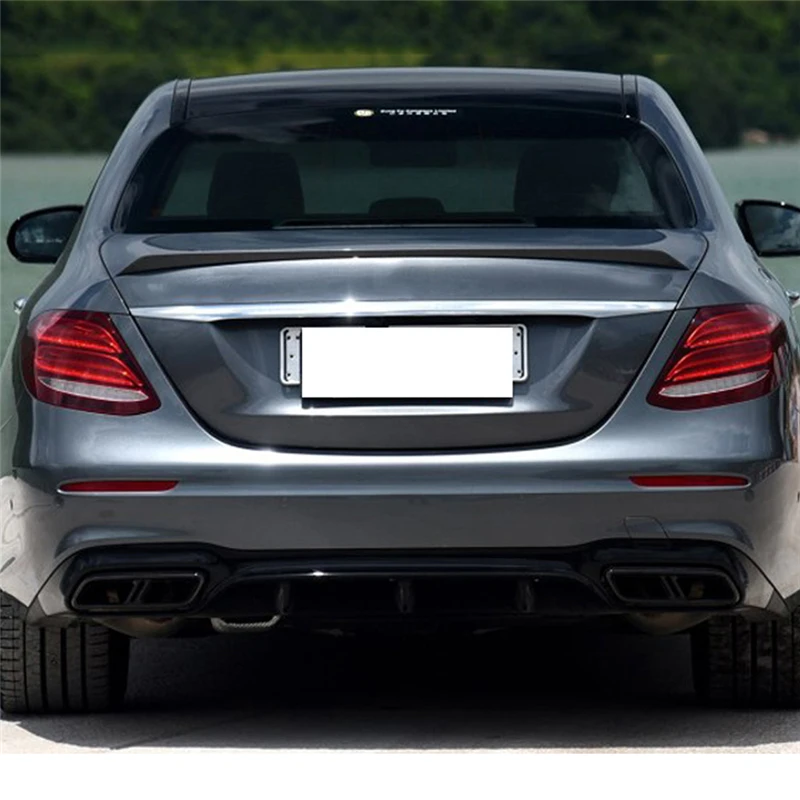 Для Mercedes Benz E Class W213- Автомобильный задний бампер для губ разветвитель диффузор для губ комплект спойлер защитные бамперы