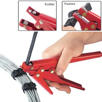 

Cable Tie Tool Metal Casting Tensioning and Cutting Tool for Plastic Zip Tie or Fasteners 0.355 Inches Max Tie Width
