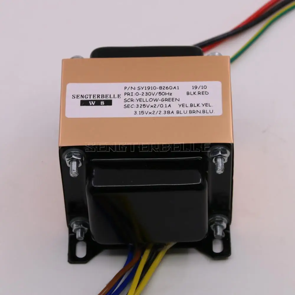 80W (80VA) 오디오 EI 유형 변압기 이중 325V 이중 3.15V 증폭기 전력 변압기, 오디오 EI 유형 변압기