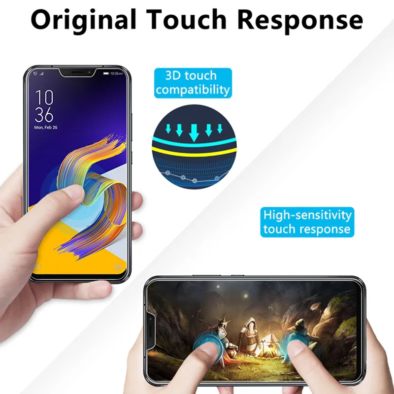 Закаленное стекло 9H HD для телефона Защитное Asus Zenfone ZB500KL ZA550KL Защита экрана A500KL 1
