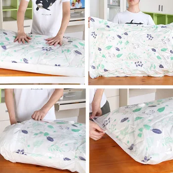 

9pcs Vacuum Storage Bag Thickened Reusable Cloth Compressed Bag Dustproof Clothes Blanket Packing Bag with Hand Pump (Size S, M,