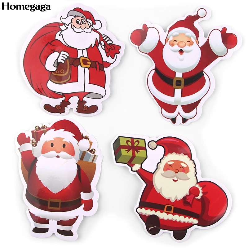 Homegaga 35 шт./компл. рождественские наклейки Санта наклейки "Санта Клаус" украшения дома Настенная Наклейка, на холодильник Прохладный наклейка подарок для ребенка D2559