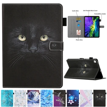 

For Samsung Galaxy Tab S6 Lite Case 10.4 inch SM-P610 P615 Cartoon Black Car Leather Cover For Samsung Tab S6 Lite Cover Cases