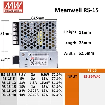 

MEAN WELL RS Switching Power Supply 220V 5V 12V 24V 48V Powersupply Transformer 10A 3A 5A 9A 2A led strip 100W 150W AC DC SMPS