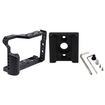 

1pcs Cold Shoe Mount Adapter with 1/4 Inch Thread Hole & 1pcs Cnc Aluminum Camera Cage