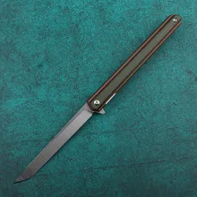  Magic pen folding knife D2 steel G10 handle lightweight pocket hunting survival knife outdoor camping slice fruit knife 7096 