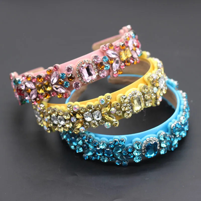 Массивная индивидуальная повязка для волос в стиле барокко роскошная модная