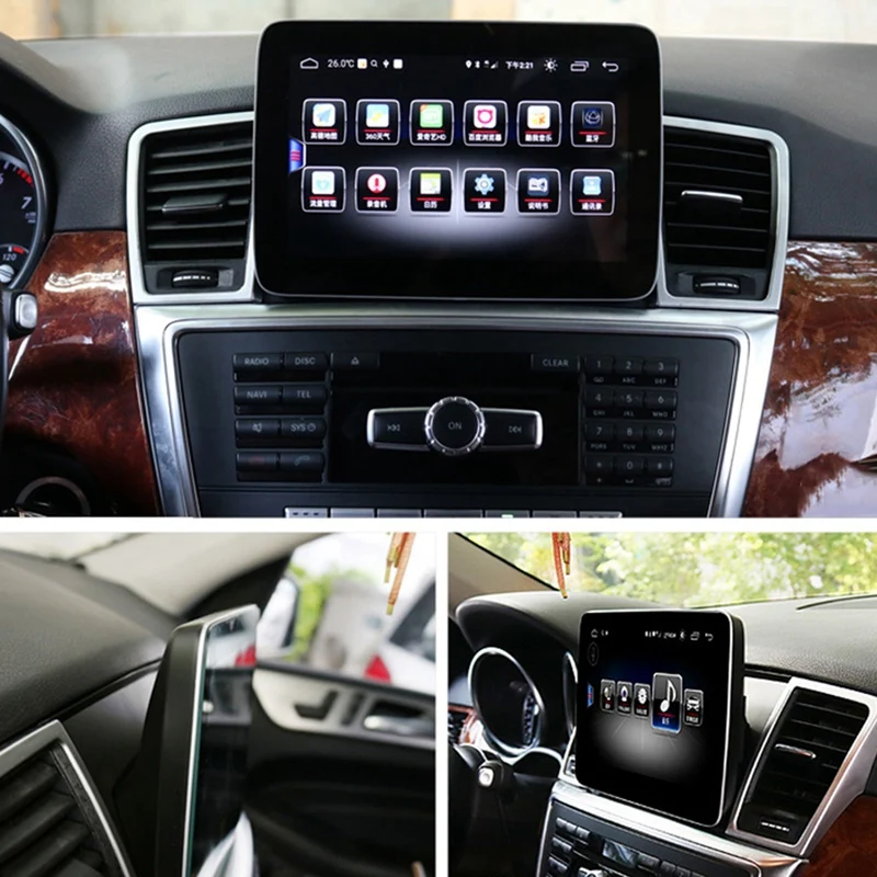 8,4 дюймов Android 8,1 автомобильный gps навигация нажатие на экран мультимедийный плеер стерео дисплей для Mercedes Benz ML GL класс 2012