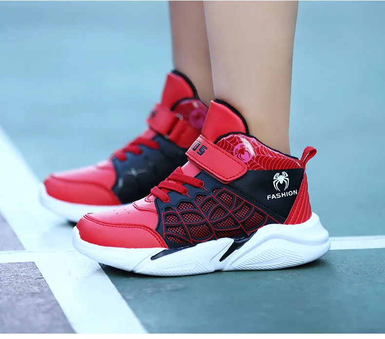 PINSEN 2019 Winter Kids Sneakers Boys Basketball Shoes Running Casual Children Shoes Boy Sport Spiderman Shoes chaussure enfant (11)