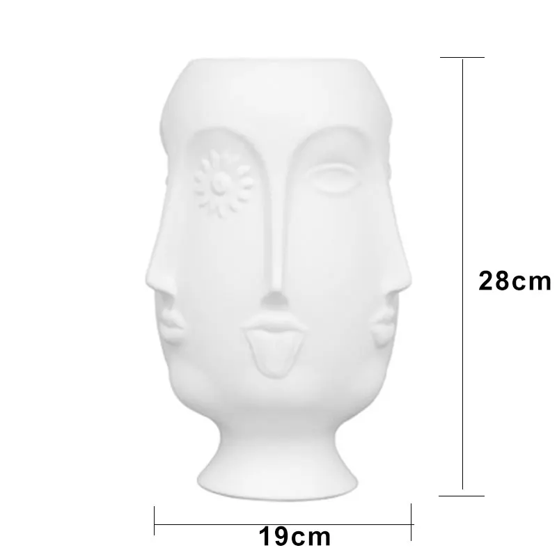 Naughty Multi-face Vase Pure Flower Arrangement Beauty Flower Container Three-dimensional Small Hole Flower Pot Bottle - Цвет: C