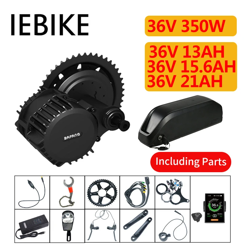 36V 350W Bafang BBS01 бесщеточный мотор для велосипеда 8fun Средний привод набор