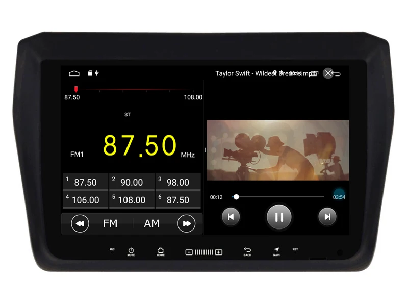 Встроенная 4G Lte Автомобильная Интеллектуальная навигационная лента рекордер 9,0 android автомобильный gps Радио мультимедийный плеер для Suzuki SWIFT