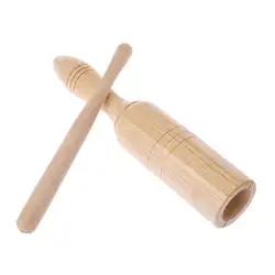 Деревянный АГОГО гуиро один тон блок барабан игрушка ударный музыкальный инструмент QX2D