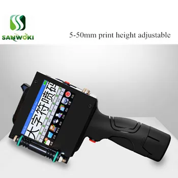 

Dual nozzles expiry date inkjet printer Date printing machine 50mm print height jet printer multi language printer touch screen