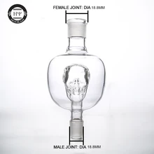 1 шт. стеклянный кальян череп Патока Ловец кальян разъем металлический кальян наргиле прозрачный цветной ночной Светильник светящийся эффект