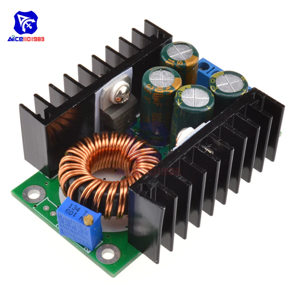 Diymore XL4016 DC/CC DC 7-40 В до 1,2-35 в 8A понижающий преобразователь модуль питания Светодиодный драйвер для Arduino