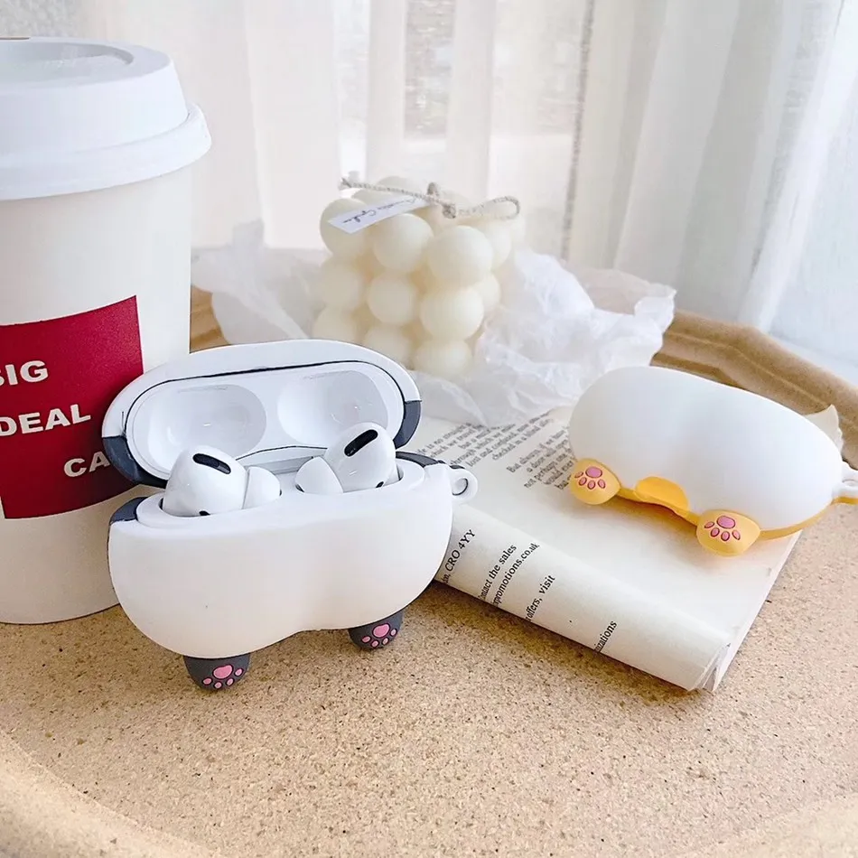 3D чехол для наушников для Airpods Pro Чехол силиконовые фрукты груша Мультяшные наушники/Earpods чехол для Apple Air pods Pro 3 чехол Брелок