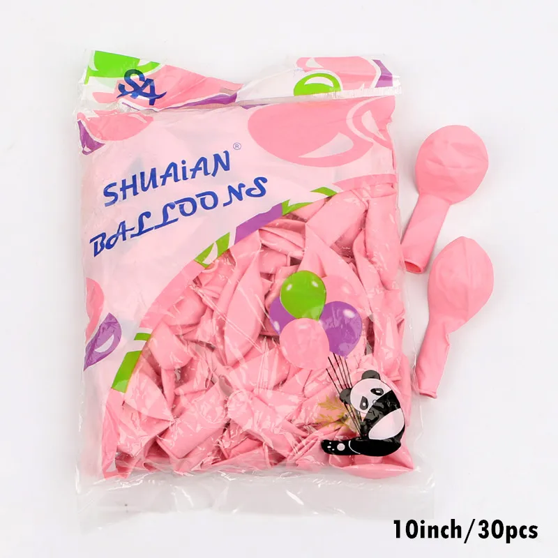 30pcs as the picture 30 шт. макароны баллоны пастельные вечерние воздушные шарики в виде леденцов 1-й 2-й 3й День Рождения украшения девочка мальчик ребенок душ свадьба Golobos - Цвет: 30pcs as the picture