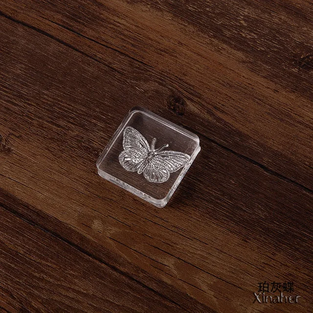 Винтажное растение Луна Марка с бабочкой DIY акриловые резиновые штампы для канцелярских принадлежностей Скрапбукинг прозрачные штампы - Цвет: 7