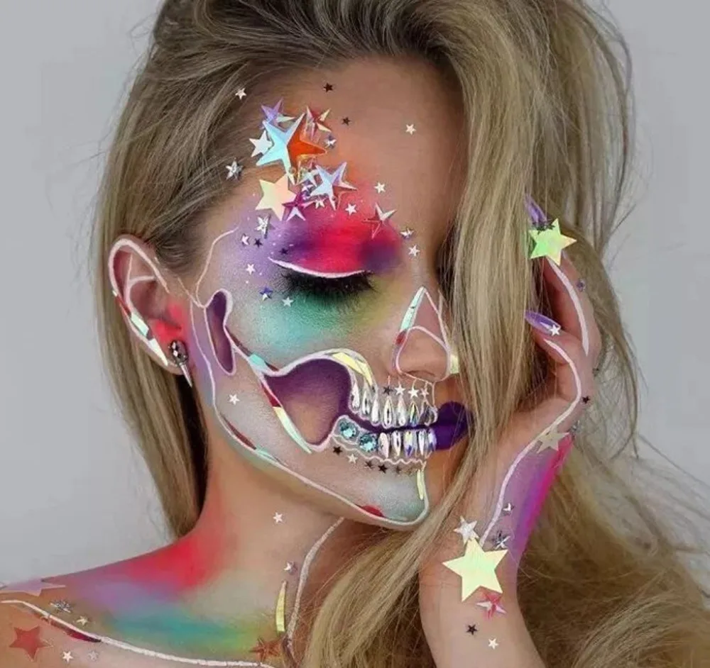 12 цветов краска для лица и тела масляная краска ing Make Up Набор Хэллоуин вечерние+ 6 кисть для тела художественная краска ing макияж для тела