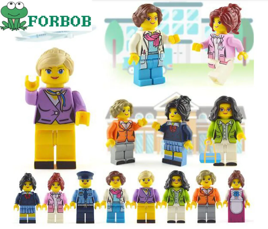 

8pcs Compatible Legoing Duplo Friends Figures Set Hospital Doctor For Girls 2020 New Legoing Friends Figurine Figuren House Girl