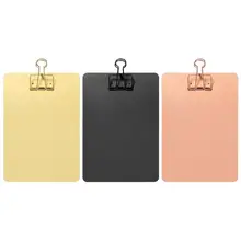 Металлический буфер обмена, блокнот, папка для документов, держатель для документов, школьные канцелярские принадлежности, подарки