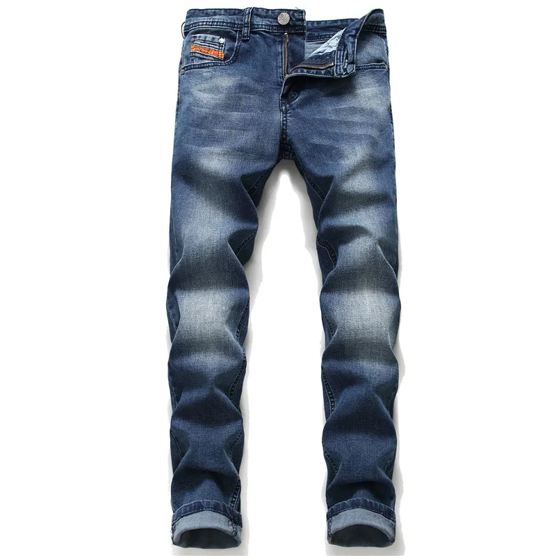 Los hombres europeos dsq Italia famoso pantalones vaqueros marca hombres vaqueros slim con cremallera vaqueros pantalones Caballero agujero negro jeans para hombres
