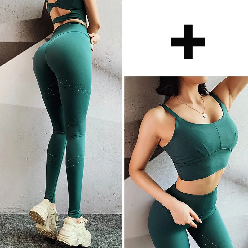 Green Suit Супер сексуальный спортивный бюстгальтер для женщин, однотонный фитнес-майка без рукавов для йоги, пуш-ап, нижнее белье для бега, ударостойкий чехол, тренировочный спортивный жилет XS - Цвет: Green Suit
