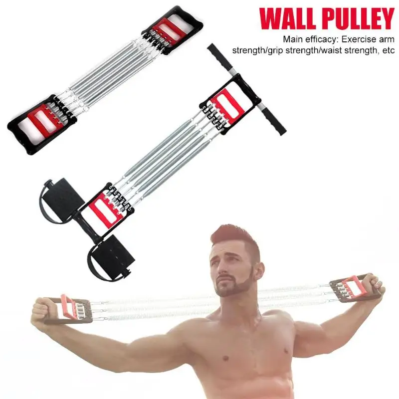 Chest Expander Spring Men Tension Puller Fitness Stainless Steel Muscles Exercise Resistance Bands