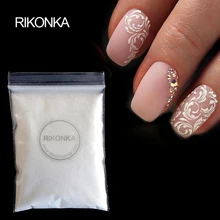 10 г Сияющий сахарный конфетный блеск для покрытия ногтей пигмент погружающийся порошок лазер белый дизайн ногтей украшения пыль