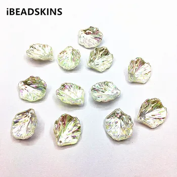 

New arrival! 20x17mm 200pcs Aurora/AB effect Petal beads for Earrings parts,Hand Made Headdress Necklace DIY/Findings Jewelry