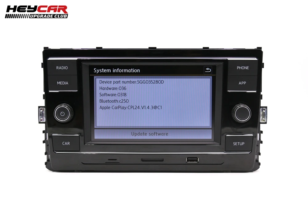 AIDUAUTO MQB 6," MIB система Carplay MirrorLink USB SD карта автомобиля радио для VW Golf 7 MK7 7,5 Passat B8 5GG 035 280D/5GG035280D