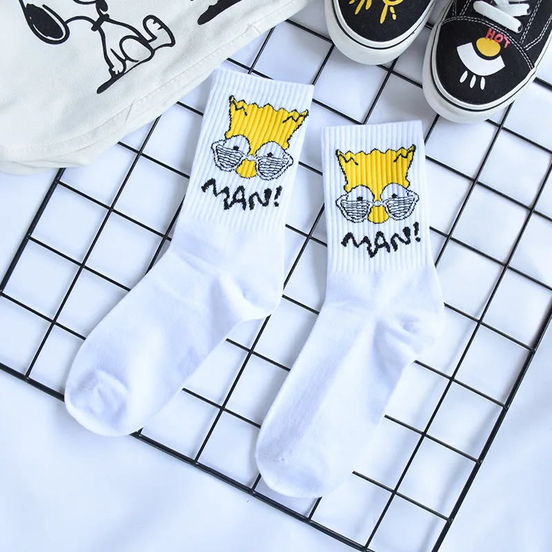 Мужские носки 1 пара носков унисекс с героями мультфильмов хлопковые