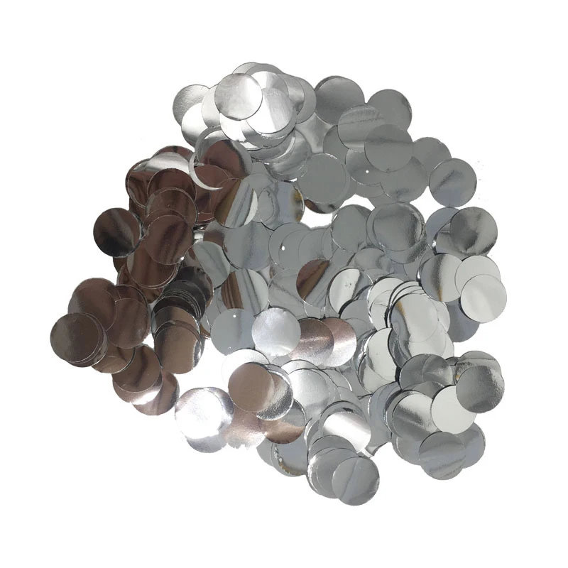 Silver 10 г/пакет, металлическое розовое золото, Мини Круглые Конфетти в горошек, наполнение, воздушные шары для вечеринки, свадьбы, помолвки, вечерние украшения, принадлежности - Цвет: Silver