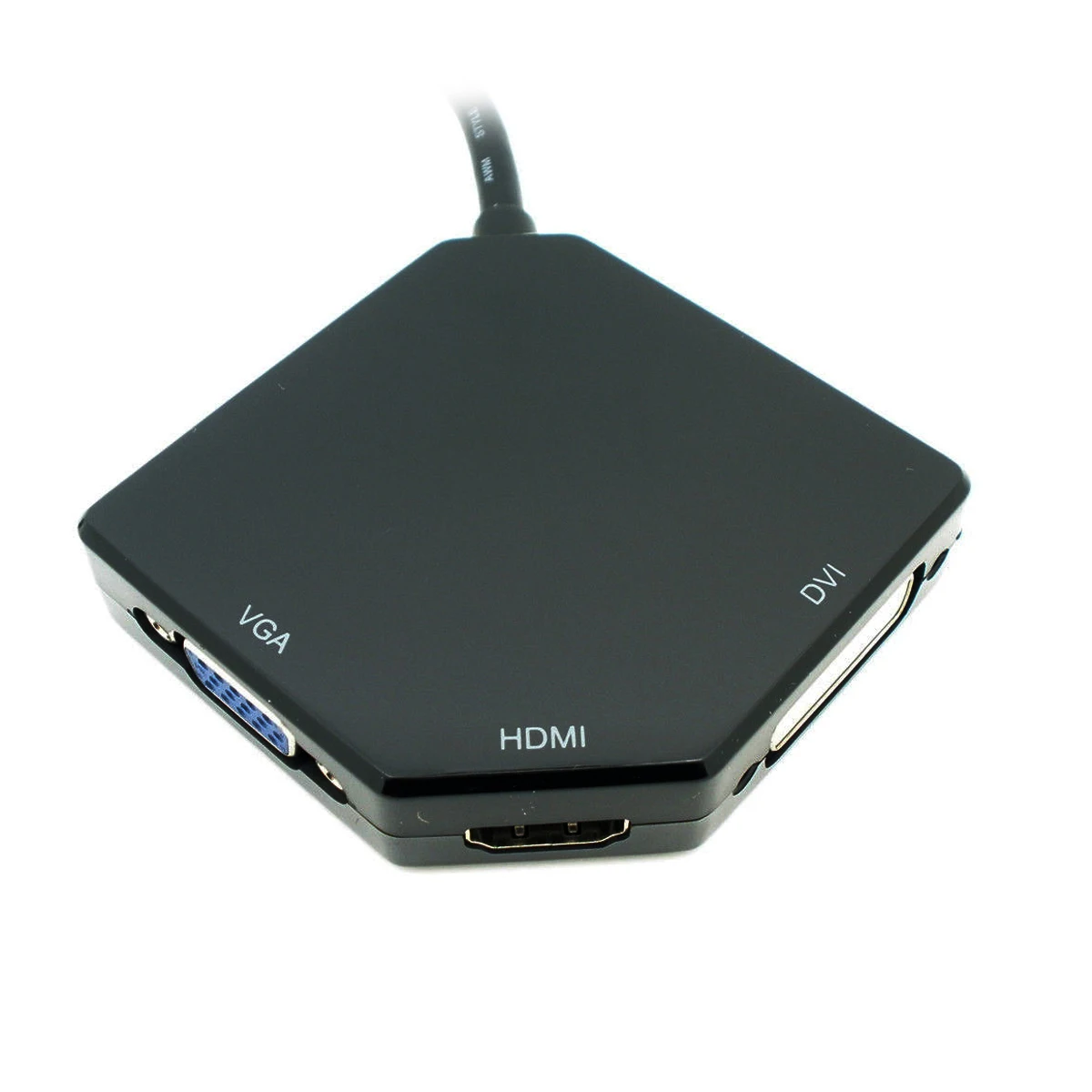 Mini Displayport DP к DVI адаптер VGA HDMI 3 в 1 для Apple MacBook Air iMac Pro черный