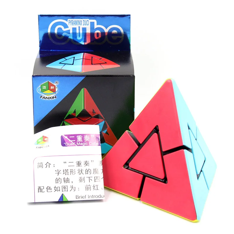 FanXin Duet Pyraminxeds Duo волшебный куб 3x3x3 Пирамида профессиональная скоростная головоломка твисти антистресс Развивающие игрушки для детей