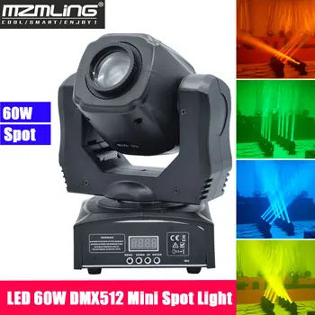 

LED 60W Spot Light DMX512 Moving Head Light 7colors + White Professional DJ /Bar /Party /Show /Stage Light LED Stage Machine