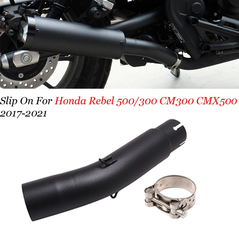 For Honda Rebel 500/300 CM300 CMX500 Exhaust muffler motorcycle Mid Link Pipe Escape Moto Slip On 2017 2018 2019 2020 2021 year 15 - Racext For Honda Rebel 500/300 CM300 CMX500 Exhaust muffler motorcycle Mid Link Pipe Escape Moto Slip On 2017 2018 2019 2020 2021 year - - Racext 14