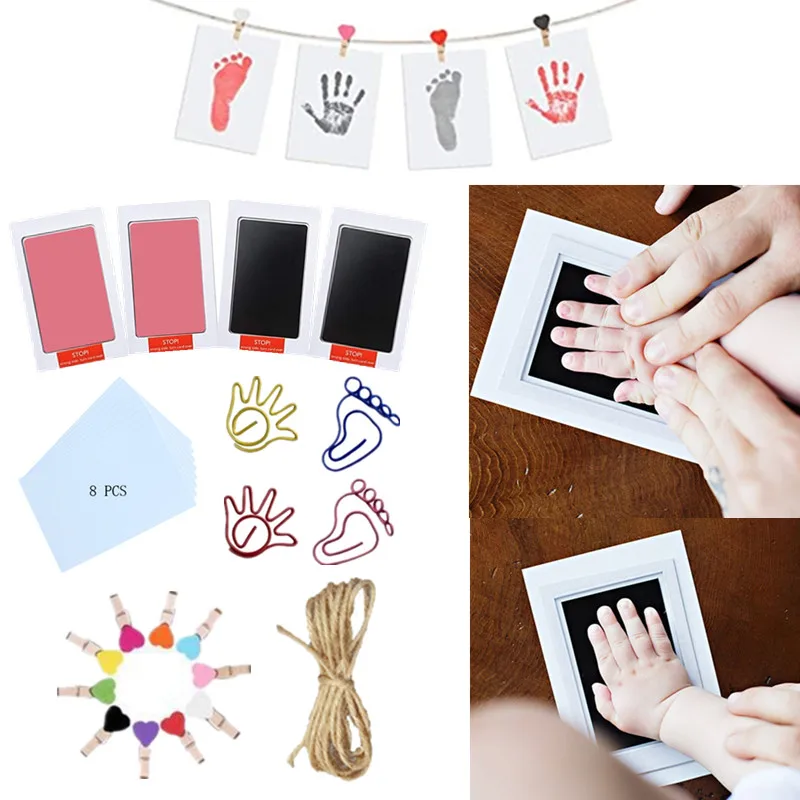 Детский комплект с принтом следов рук прочный безопасный нетоксичный коврик для