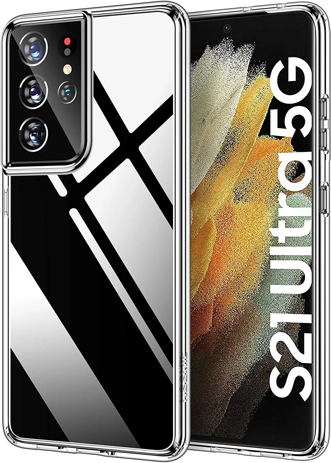 Для Samsung Galaxy S21 плюс Ультра тонкий прозрачный мягкий ударопрочный чехол-накладка