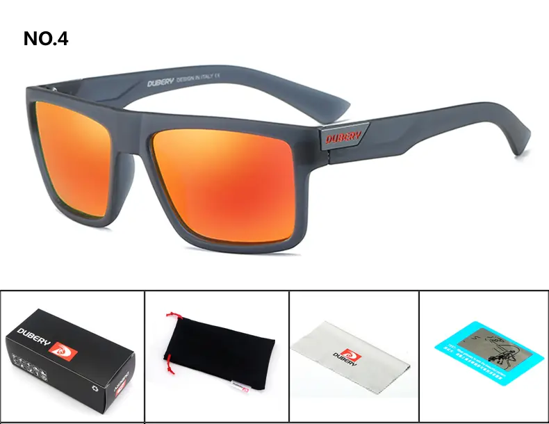 DUBERY Brand Design Polarized Driving Sun glasses Men's Retro Male Colorful Sun Glasses Men Fashion Brand Luxury Shades Oculos - Image 10